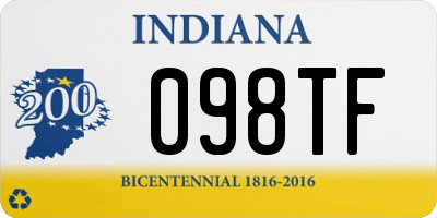 IN license plate 098TF