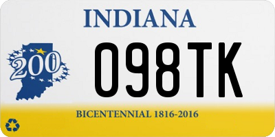 IN license plate 098TK
