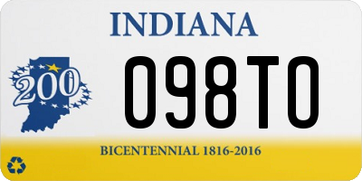 IN license plate 098TO