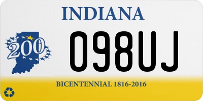 IN license plate 098UJ