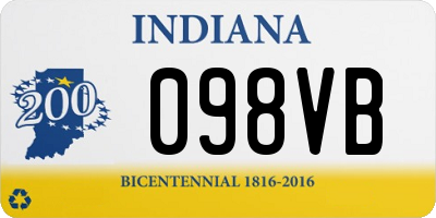 IN license plate 098VB