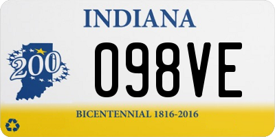 IN license plate 098VE