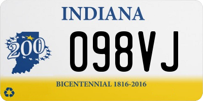 IN license plate 098VJ