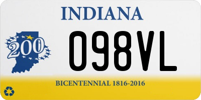 IN license plate 098VL