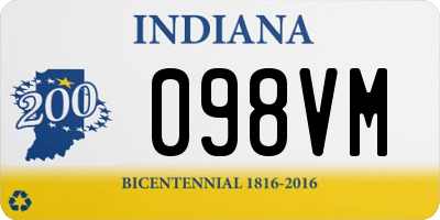 IN license plate 098VM