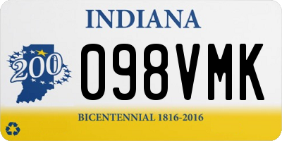 IN license plate 098VMK