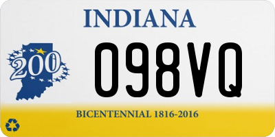IN license plate 098VQ