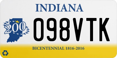 IN license plate 098VTK