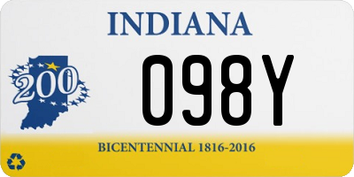 IN license plate 098Y