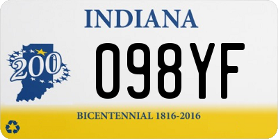IN license plate 098YF