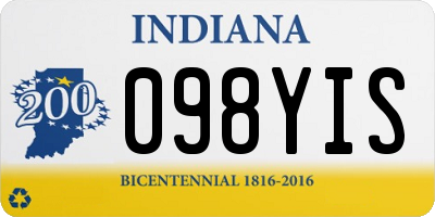 IN license plate 098YIS