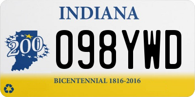 IN license plate 098YWD