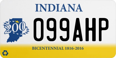 IN license plate 099AHP