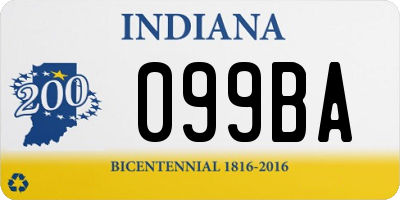IN license plate 099BA