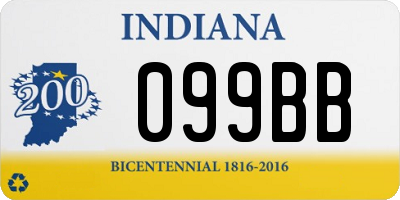 IN license plate 099BB