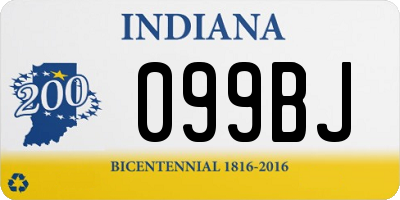 IN license plate 099BJ