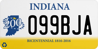 IN license plate 099BJA