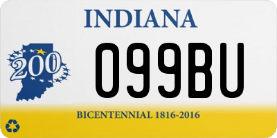 IN license plate 099BU