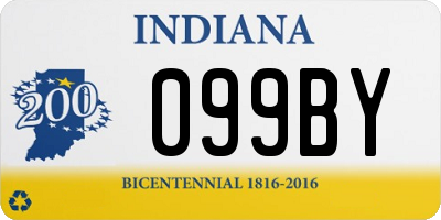 IN license plate 099BY