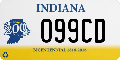 IN license plate 099CD