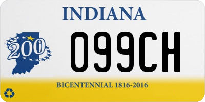 IN license plate 099CH