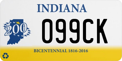 IN license plate 099CK