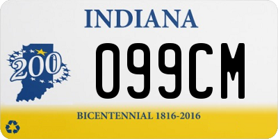 IN license plate 099CM