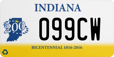 IN license plate 099CW