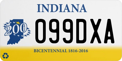 IN license plate 099DXA