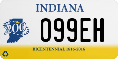 IN license plate 099EH