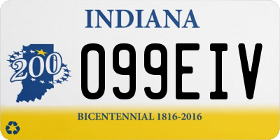 IN license plate 099EIV