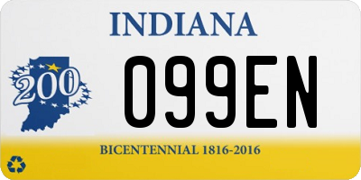 IN license plate 099EN