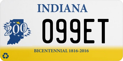 IN license plate 099ET