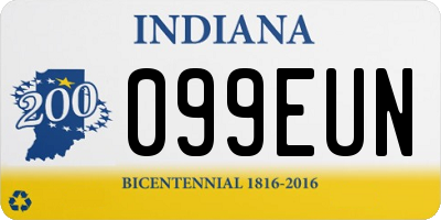 IN license plate 099EUN
