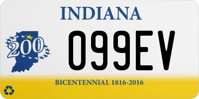 IN license plate 099EV