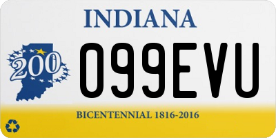 IN license plate 099EVU