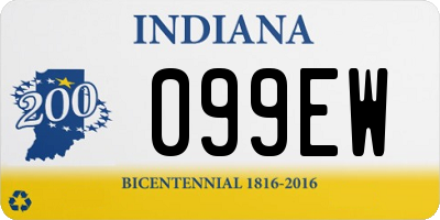 IN license plate 099EW