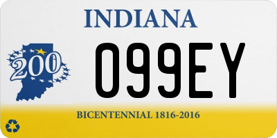 IN license plate 099EY