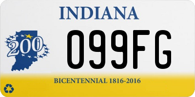 IN license plate 099FG