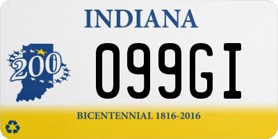 IN license plate 099GI