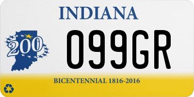 IN license plate 099GR