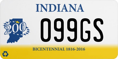 IN license plate 099GS