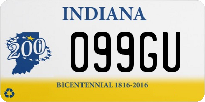 IN license plate 099GU