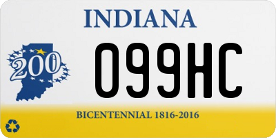 IN license plate 099HC