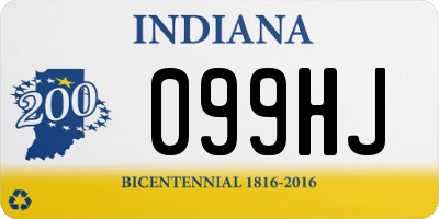 IN license plate 099HJ