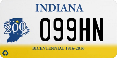 IN license plate 099HN