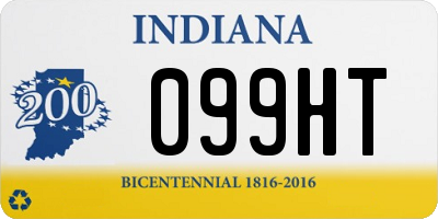 IN license plate 099HT