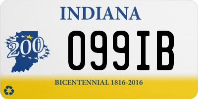 IN license plate 099IB