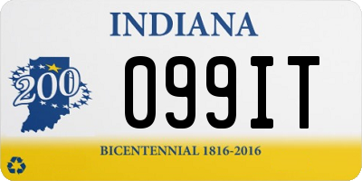 IN license plate 099IT