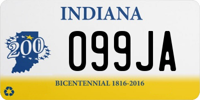 IN license plate 099JA